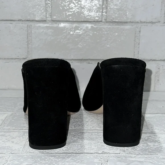 Napoleoni Made in Italy Black Suede Leather Mules - Picture 6 of 9